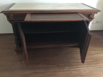Luxusní historický nábytek Biedermeier z masivu a mramoru – - 6
