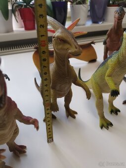 Staré retro hračky dinosauři, vel. 20cm - 6