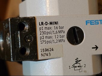 Regulační ventil Festo LR-D-MINI vč. odkalovacího filtru - 6