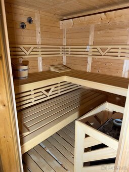 Finská sauna masiv 38mm rozměr 200x200x205v - 6