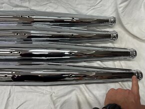 Predám VÝFUKY JAWA 350/634 638 95cm / 102 cm bez prelisu - 6