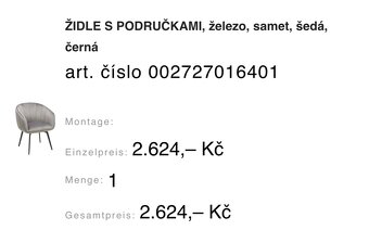 Židle s područkami - 6