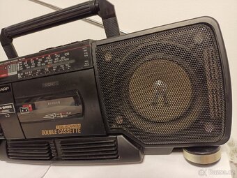 Sharp WQ 238H radiomagnetofon retro 2 kazeťák - 6