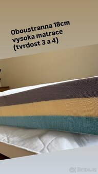 Postel z masivu s matraci PURTEX - 6