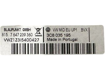 Rádio original VW RCD510 3C8035195 VW Scirocco 3 r.v. 2010 - 6