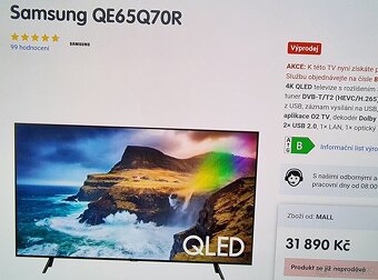 Tv Samsung QE65Q70R - 6
