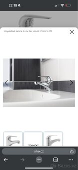 Umyvadlová baterie S-Line bez výpusti chrom SL271 - 6