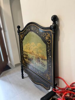 Starožitné italské ručně malované postele (1890) - 6