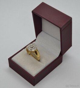 Zlatý prsten s brilianty 1CT - 6
