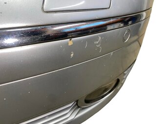 Přední nárazník stříbrná metalíza LY7W Audi A8 4E D3 2005 - 6