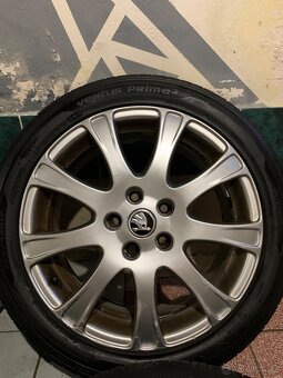 Alu kola Škoda R17 5X112 LETNÍ PNEU 225/45 R17 SPUTNIK - 6