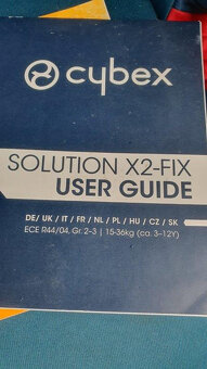 Autosedačka CYBEX Solution X2 fix děti 15-36kg - 6