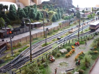 Modelová železnice, kolejište, vláčky TT - 6