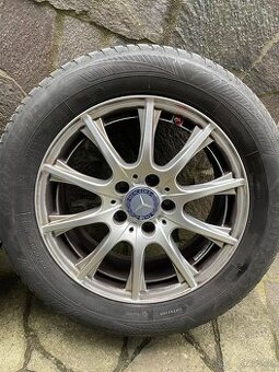 Alu kola Mercedes 5x112 r16 zimní pneu 205/60/16 - 6