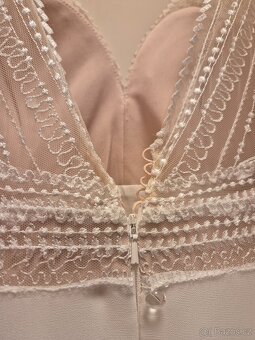 Svatební šaty 40/42 vhodné i jako těhotenské - 6