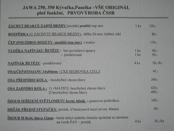 OSY KOL JAWA 250,350 a jiné - 6
