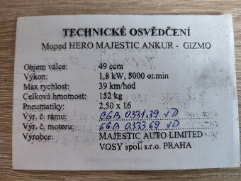 Prodej moped Gizmo - 6