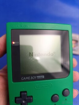 Nintendo Gameboy Pocket Green + Hry - 6