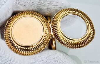 VZÁCNÉ 14K ZLATÉ KAPESNÍ HODINKY REMONTOIR S ŘETÍZKEM V ETUI - 6