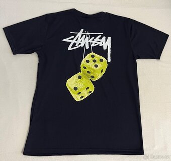 Tmavě modré Stüssy tričko - 6