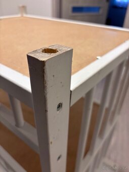 Prebalovaci pul, dreveny bily - 6