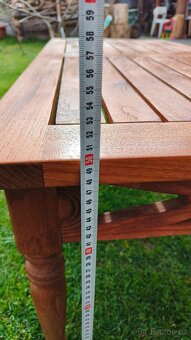 Stolek z teakového dřeva 120x55cm, výška-50cm - 6