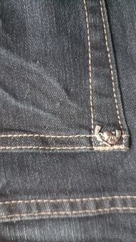 Riflové šortky černo modré - 6