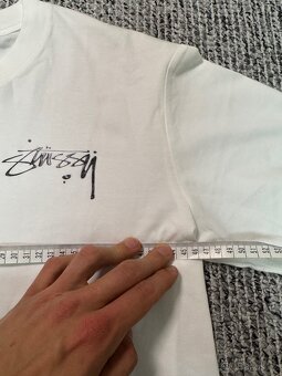 tricko stussy basic tee white - 6