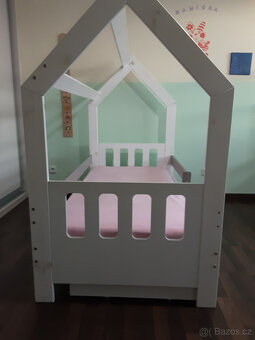 Dětská postel domeček 160x80 s úložným prostorem - 6