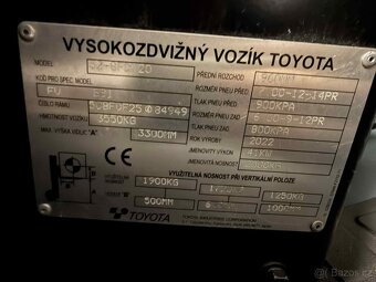 Vysokozdvižný vozík Toyota  Dieselový 52-8FDF20 rok 2022 - 6