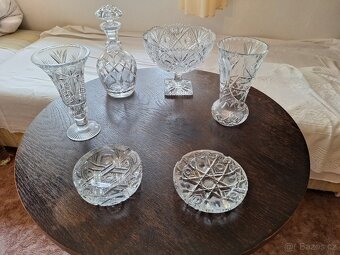 broušené sklo sada - 6