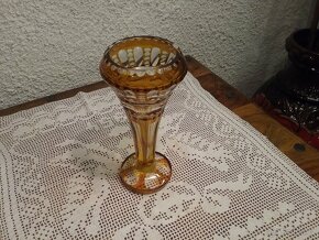 Stará broušená váza Egermann - 6