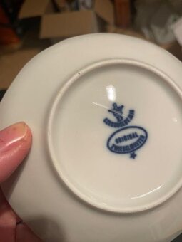 Original Zwiebelmuster - cibulák šálky s podšálky - 6