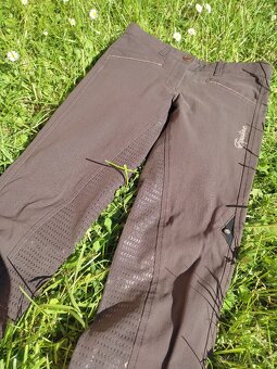 Hnědé rajtky Equiline grip sed - 6