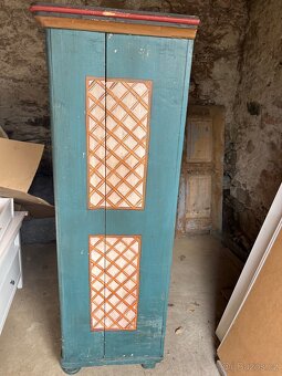 Skříň stará malovaná - 6