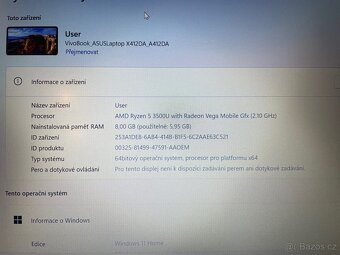 Asus Vivobook 14, model A412D - 6