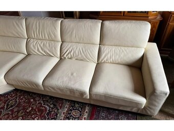 Moderní kožená sedací souprava ve tvaru "U", 3299 - 6