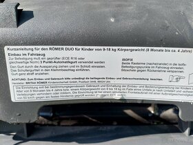 Autosedačka Römer - od 8 měsíců do 4 let - 6