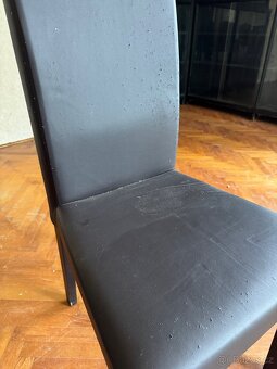 2x hnědá židle - potah koženka - 6