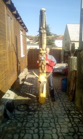 dřevěné sochy, výrob totemů od známého sochaře - 6