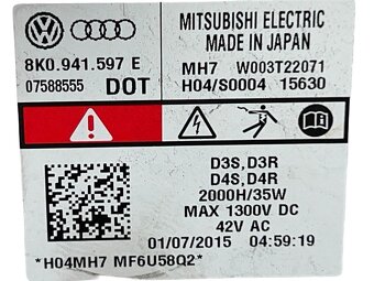 Levý bixenon xenon světlo 8T0941005C Audi A5 8T FL 2016 - 6