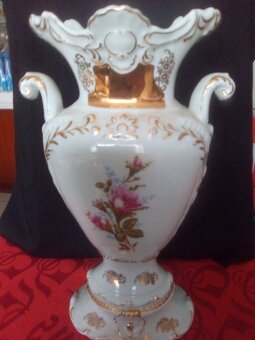 STAROŽITNÁ PORCELÁNOVÁ VÁZA - VYSOKÁ - 35cm - 6