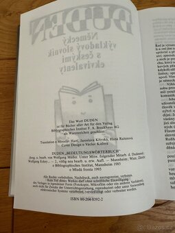 Duden německý slovník, Španělský slovník - 6