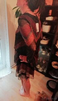 Znač.překrásné šifon.šaty nové s volány,Desigual, Xxl, menší - 6