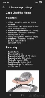 Zopa chodítko Fiesta - 6