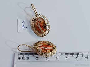 Zlaté náušnice 585/1000 14kt - 6