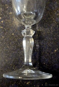 Sada 6 leptaných šampusek ze sklárny Lednické rovne - 6