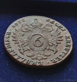 Chyboražba 6 krejcar 1000 S František I - 6