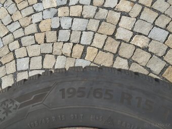 Zimní sada 5x114,3 r15x6j ET 39, 195/65/15 Polaris 5 7, 5mm - 6