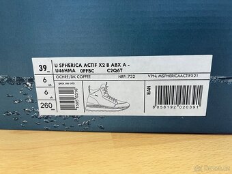 Hnědá pánská kotníková obuv Geox Spherica Actif X2 vel. 39 - 6